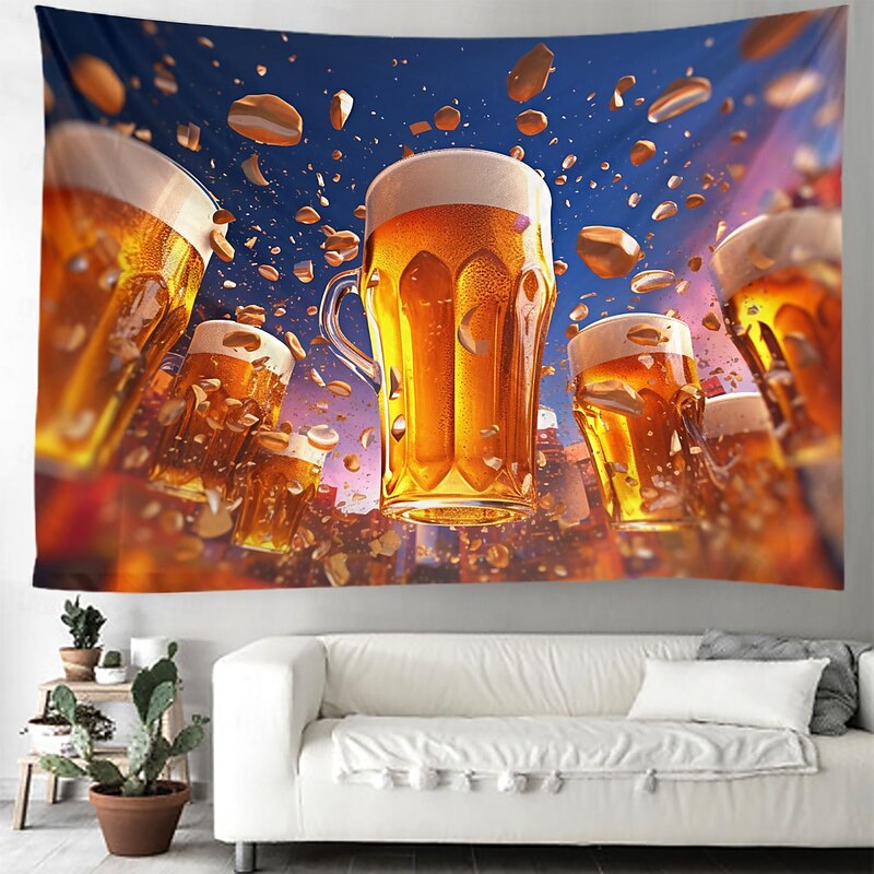Oktoberfest Beer Hanging Tapestry Wall Art Large Tapestry Mural Decor Photograph Backdrop Blanket Curtain Home Bedroom Living Room Decoration2