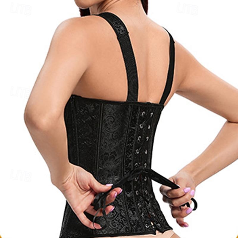 Women's Backless Carnival Date Club Corsets Luxury Retro Floral Home Outfits4