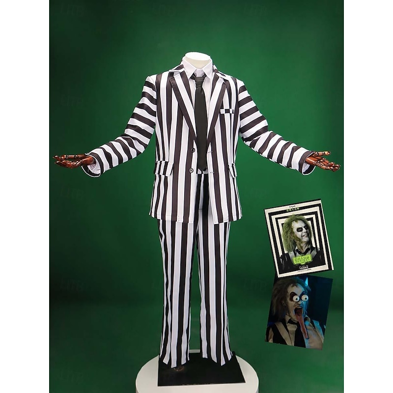 Ghost Bride Lydia Deetz Halloween Cosplay Costume Halloween Group Couples Costumes Beetlejuice Beetlejuice 2 Horror Adults' Men's Women's Halloween Carnival Wedding Party Easy Halloween Costumes4