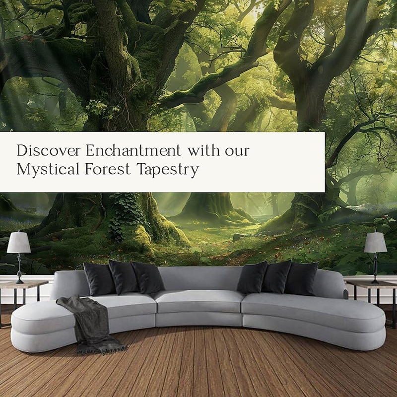 Landscape Forest Nature Hanging Tapestry Wall Art Large Tapestry Mural Decor Photograph Backdrop Blanket Curtain Home Bedroom Living Room Decoration2