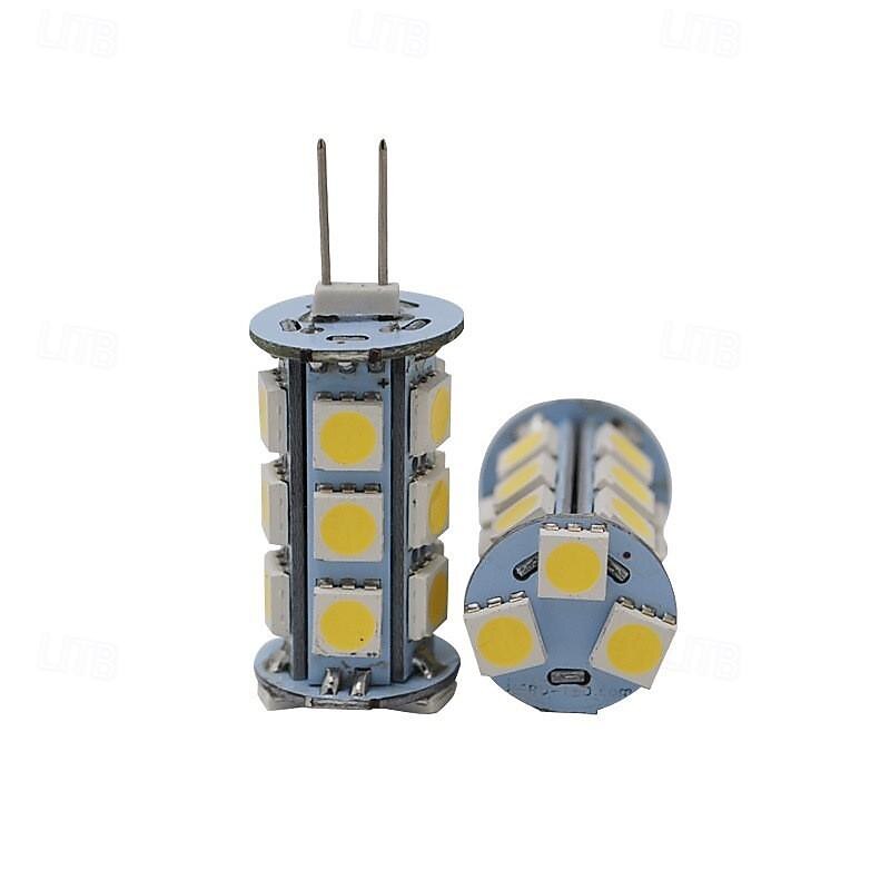5pcs G4 LED Bi-pin Tower Bulb 18 SMD 5050 3W AC DC 12V for Accent Lights RV Motorhome Caravan2