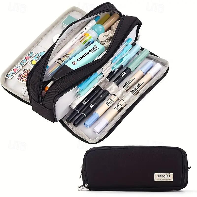 Simple Large Capacity Pencil Case Pencil Case Multi-functional Pencil Case for Middle School Students and High School Students2