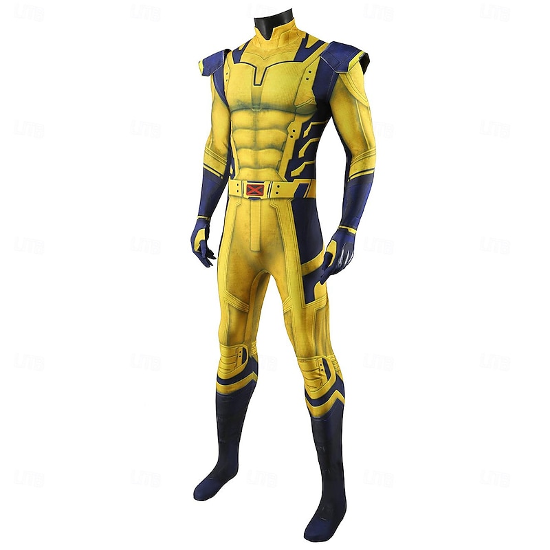 Deadpool & Wolverine Wolverine Cosplay Costume Bodysuits Movie Cosplay for Men's Women's Boys Adults Kids Carnival Masquerade Party / Evening2
