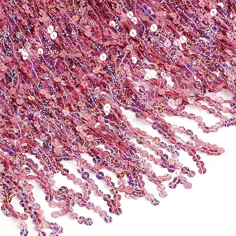 Belly Dance Hip Scarf Sequin Tassel Skirt Wrap Sparkly Rave Costume for Women3