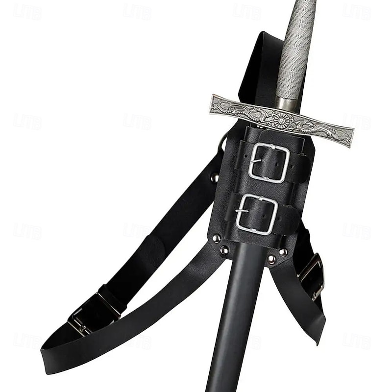 Punk & Gothic Medieval Renaissance Outfits Warrior Fancy Dress Men's Women's Unisex Pirate Halloween Masquerade Performance Masquerade Adults' Sscabbard All Seasons4