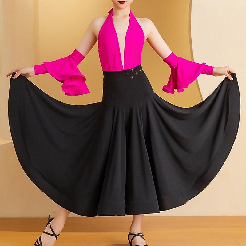 Kids' Dancewear Skirts Splicing Girls' Performance Daily Wear Sleeveless Natural Lycra