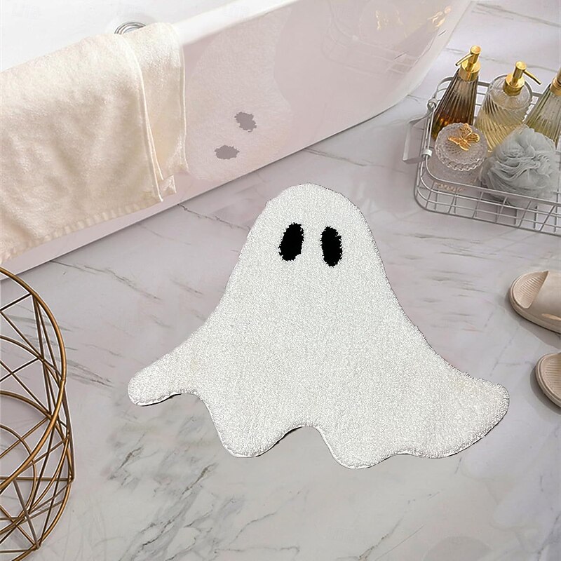 Halloween Decorations Irregular Doormat Kitchen Mat Floor Mat Non-Slip Area Rug Oil Proof Rug Indoor Outdoor Mat Bedroom Decor Bathroom Mat Entrance Rug Ghosts4