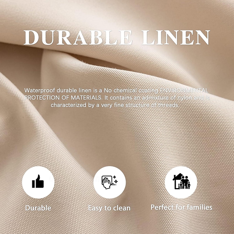 3-seat Sofa Cover 20% Linen Breathing Solid Color Quilted Cotton and Linen Slipcovers  LITB PRIME cover Ektcover4