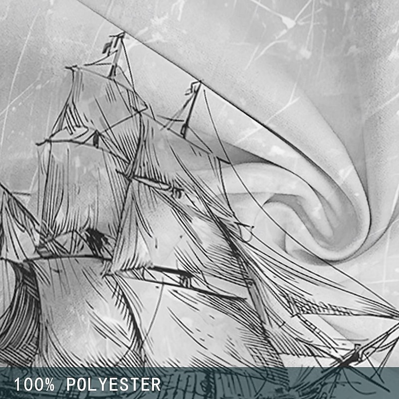 Men's Boat Sailboat Swim Trunks Swim Shorts Board Shorts Mid Waist Fashion Streetwear Designer Casual Daily Holiday Pocket Drawstring Elastic Waist Designer Clothing Apparel3