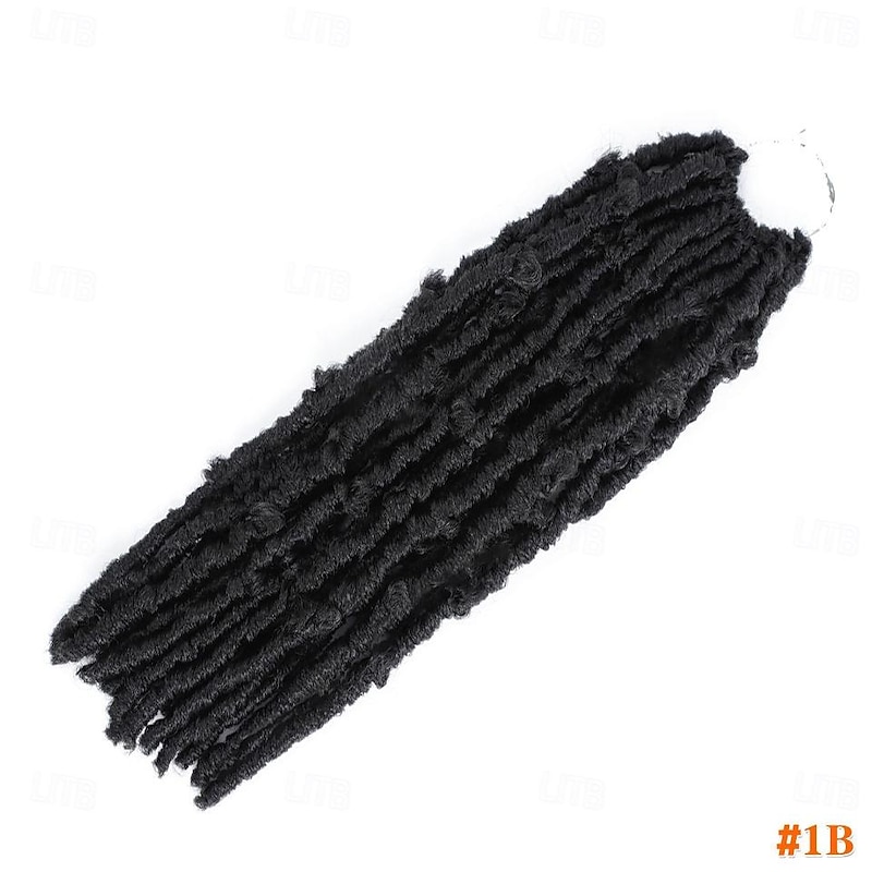 Top Girl Faux Locs 14'' Soft Natural Long Synthetic Pre-Looped Butterfly Locs Crochet Braids Hair Extension For Black Women4