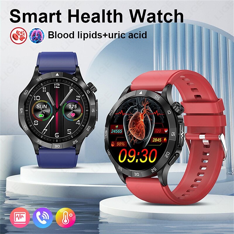 ET381 Smart Watch 1.43 Inch Amoled HD Screen Bluetooth Answer/Make Call ECG Blood Pressure Health Monitoring SOS Fitness Tracker3