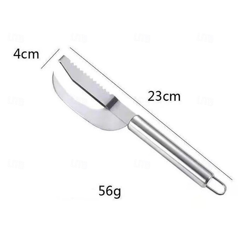 3-in-1 Fish Cleaning Knife - Scrapes, Cuts, and Guts Fish Effortlessly Stainless Steel, Lightweight - Easy Fish Preparation Tool3