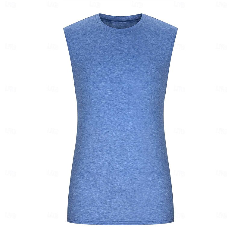 Men's Tank Top Vest Undershirt Sleeveless Shirt Sleeveless Crew Neck Summer Plain Fashion Classic Comfortable Casual Sports Gym Black White Yellow Top Tee for Men2