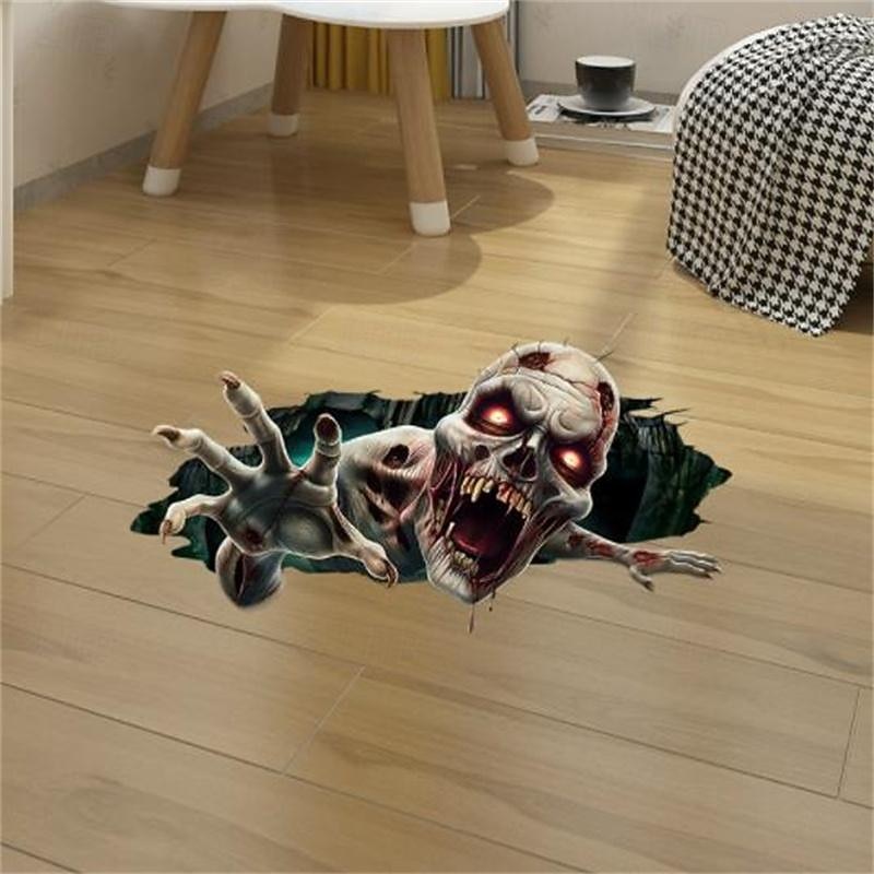 Halloween 3D Horror Stickers, Spooky Halloween Decorations for Parties, Festivals, and Haunted Houses, Creepy Atmosphere Enhancers, Ideal for Trick-or-Treat Events
