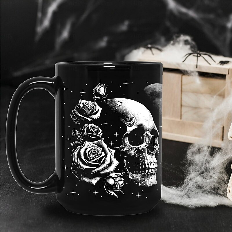 Skull Mug 13oz Goth Gifts For Women Skull Gifts For Women - Witch Gifts Skull Gifts For Men Unique Large Skull Coffee Mug - Goth Decor Goth Mug - Skull Cup Gothic Gifts For Men Gifts For Gothic Women2