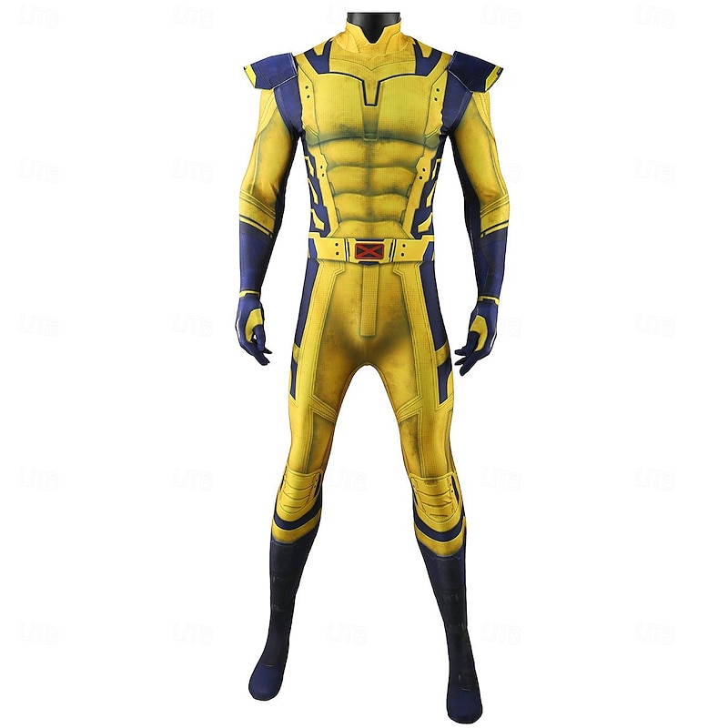 Deadpool & Wolverine Wolverine Cosplay Costume Bodysuits Movie Cosplay for Men's Women's Boys Adults Kids Carnival Masquerade Party / Evening