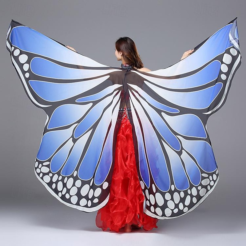 Butterfly Halloween Wings Carnival Costume Funny Costume Adults' Women's Carnival Mardi Gras Party Easy Halloween Costumes Dress Up4