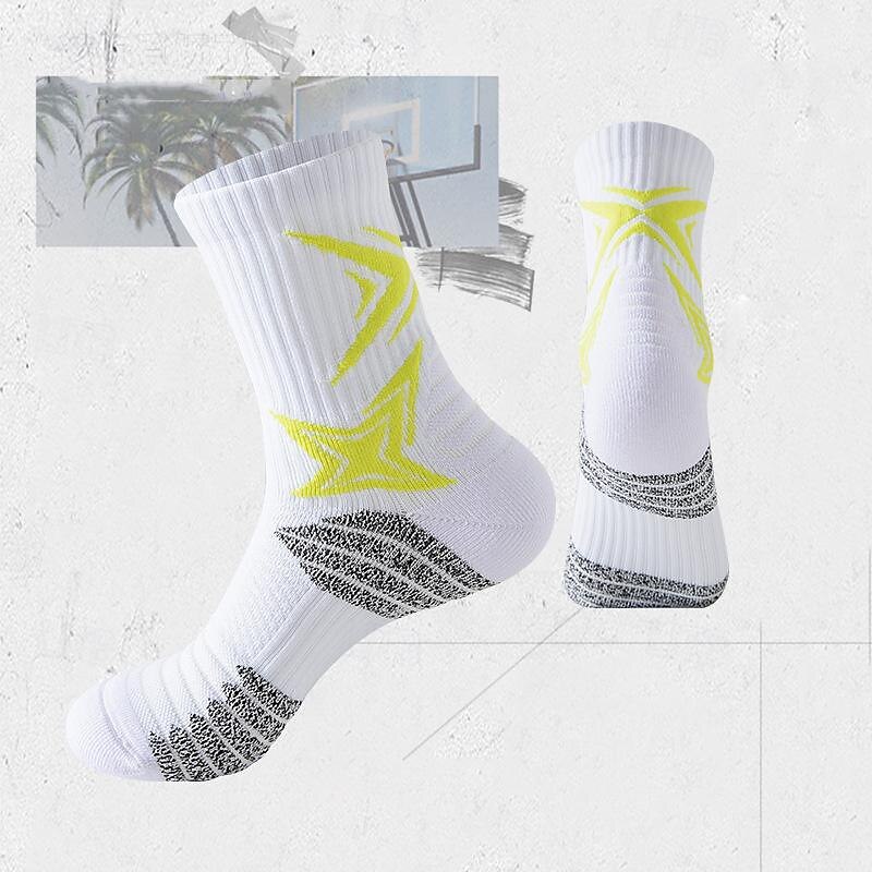 Men's 3 Pairs Multi Packs Socks Running Socks Casual Socks Black White Color Color Block Vacation Sports & Outdoor Daily Basic Medium Spring Fall Fashion Casual4