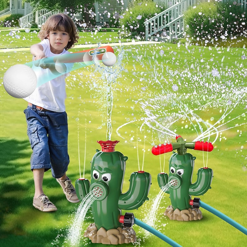 Pools & Water Fun Sprinkler Toy Pool Toys Cactus Focus Toy Adorable Parent-Child Interaction Plastic Kid's Adults' Summer Party Holiday for Boys and Girls