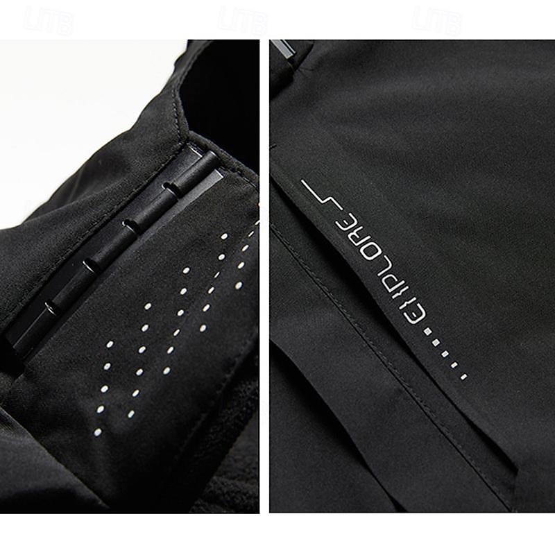 Men's Softshell Jacket Hiking Jacket Rain Jacket Hardshell Jacket Outdoor Thermal Warm Windproof Water Resistant 3-in-1 Jacket Windbreaker Jacket Traveling Black Red Dark Blue Grey3