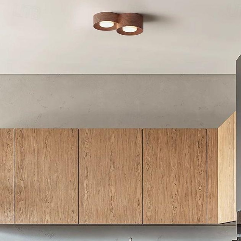 LED Ceiling Lamp 3-Color Light Source 1/2/3-Light Cylindrical Ceiling Downlight Surface Mounted Ceiling Lights for Bedroom Living Room Office Kitchen Lounge Dining Room 110-240V2