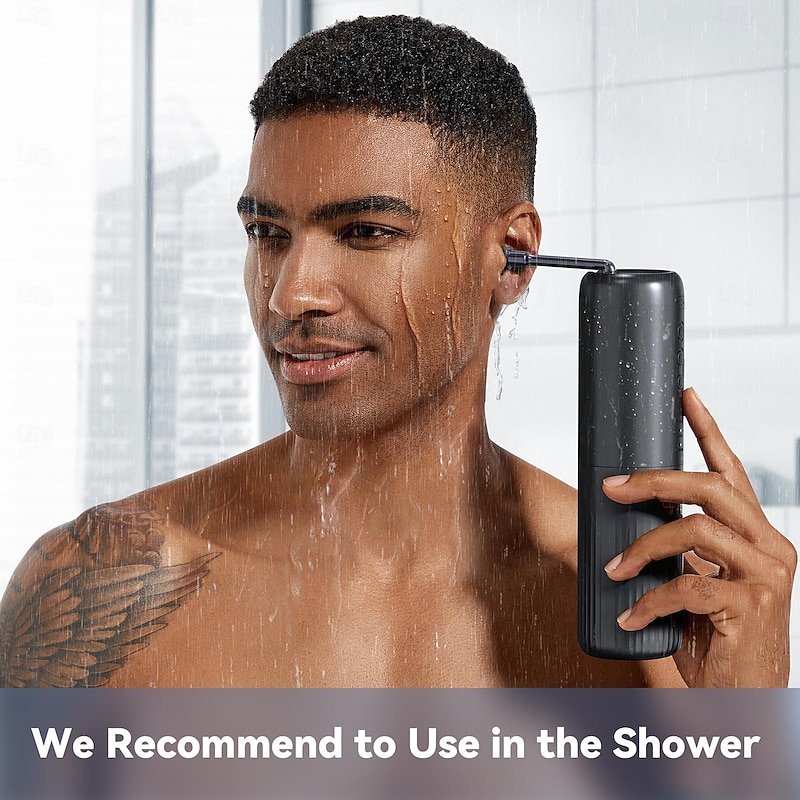 Ear Wax Removal Electric Ear Irrigation Flushing System Water Powered Ear Cleaner with 4 Pressure Modes Safe and Effective Ear Cleaning Tool Water Resistant USB Rechargeable