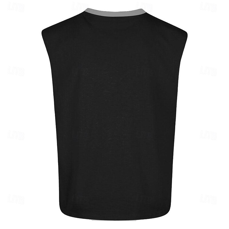 Men's Skull T Shirt Sleeveless T shirt 3D Print Crew Neck Shirt Fashion Daily Party Street Black Summer Spring Clothing Apparel S M L XL XXL XXXL3