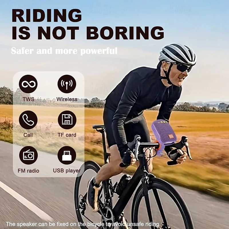 Outdoor Bicycle Bluetooth Speaker Portable Wireless Sound Box Rechargeable Handlebar Speaker Waterproof Bluetooth Speaker2