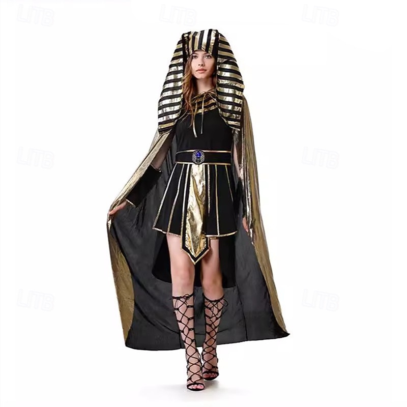 Egyptian Costume Cleopatra Pharaoh Halloween Masquerade Carnival Costume Cosplay Adults' Couple's Carnival Easter Performance Halloween Club Easy Halloween Costumes Dress Up4