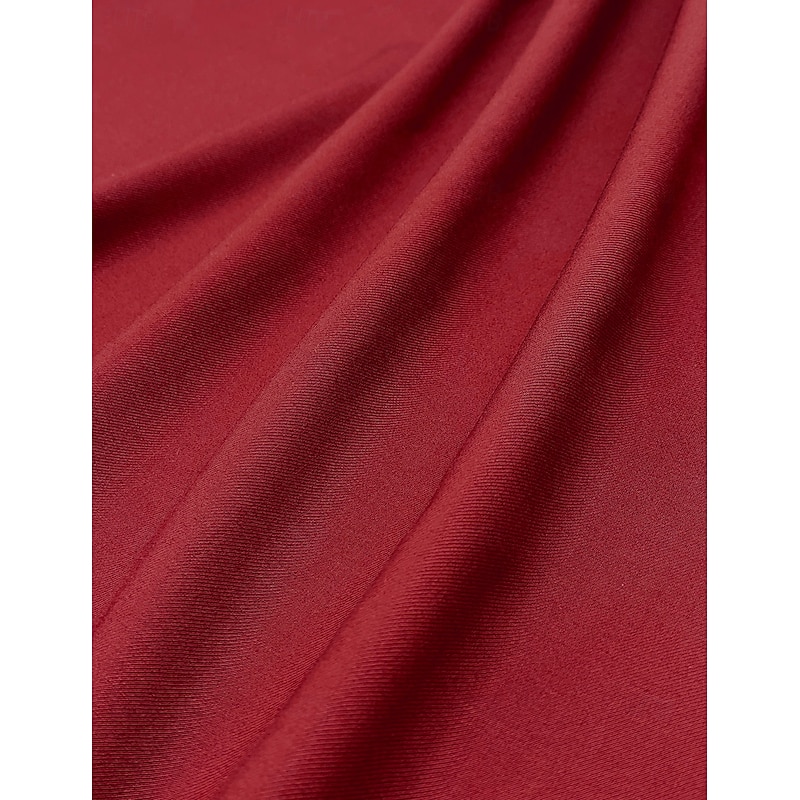 Men's Wedding Party Suits Red Luxury Formal Solid Colored Tailored Fit 2 Piece Double Breasted Six-buttons3