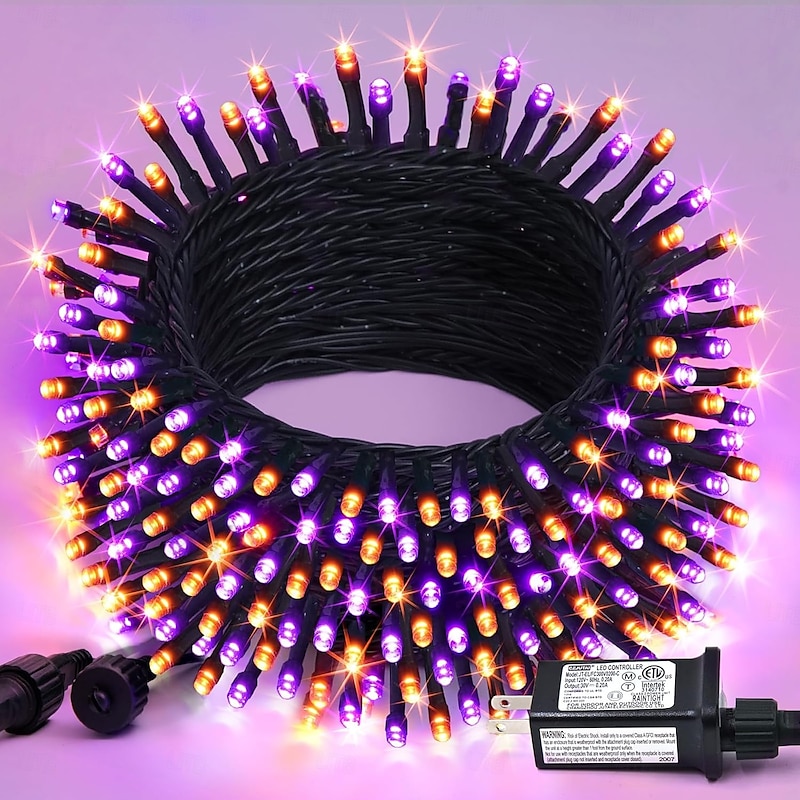 Low Voltage Safety 8-function Light String Christmas Halloween Thanksgiving Wedding Indoor and Outdoor Decoration 10 Meters 100 Lights 20 Meters 200 Lights 30 Meters 300 Light Tree Decoration3