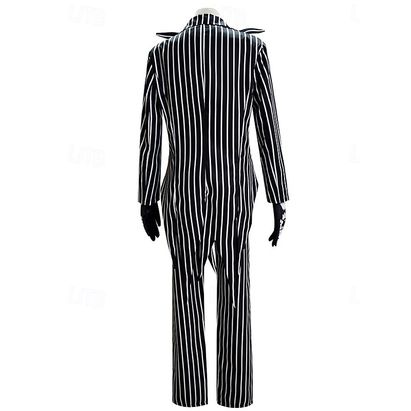 The Nightmare Before Christmas Jack Skellington Cosplay Costume Fancy Dress Cosplay Movie Cosplay for Men's Adults' Halloween Carnival Event / Party Masquerade3