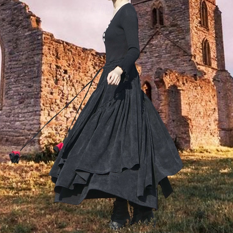 Retro Vintage Skirt Fancy Dress Women's Fantasy Masquerade Casual Daily Adults' Skirt