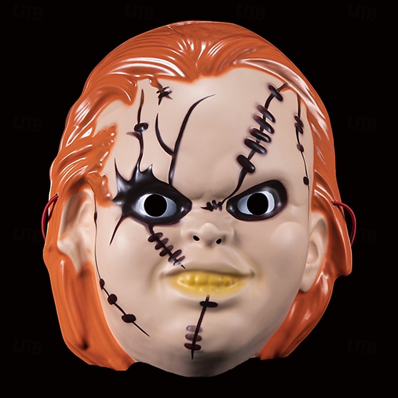 Chucky Halloween Mask Halloween Props Chucky Scary Costume Adults' Men's Halloween Carnival Easy Halloween Costumes Dress Up