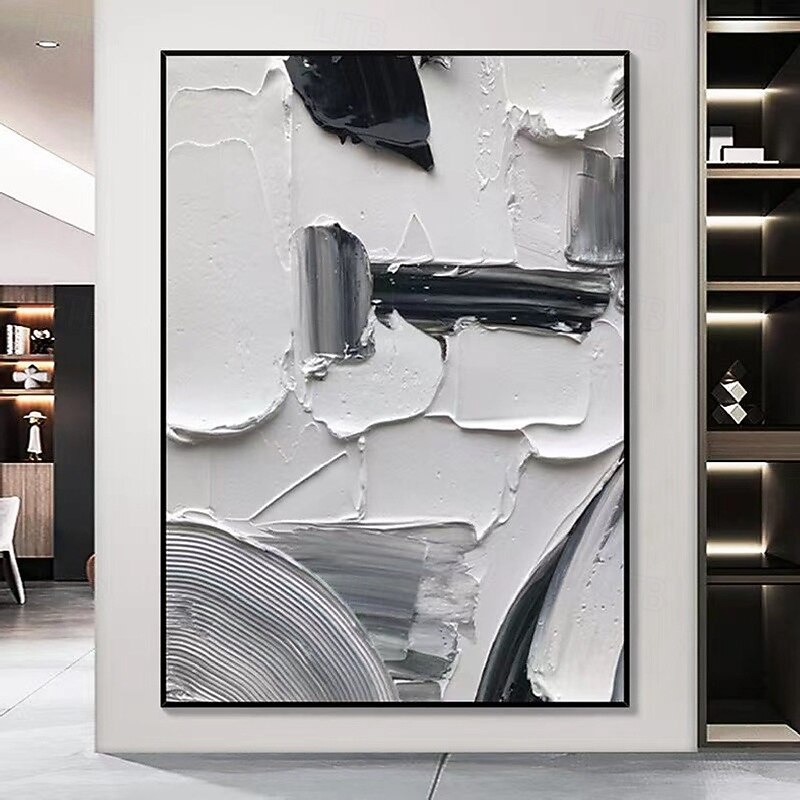 Large Black Oil painting handmade Wabi Sabi oil painting hand painted oil painting Wall Art Black Beige Abstract Painting Large Black painting Wall Art Beige Textured Canvas Painting Wall Art Decor3