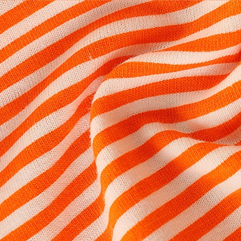 Girls' 3D Pumpkin Striped Dress Long Sleeve Spring Fall Vacation Daily Holiday Princess Beautiful Sweet Little Kids(4-7ys) 4-7 Years Casual Dress A Line Dress Knee-length Regular Fit3