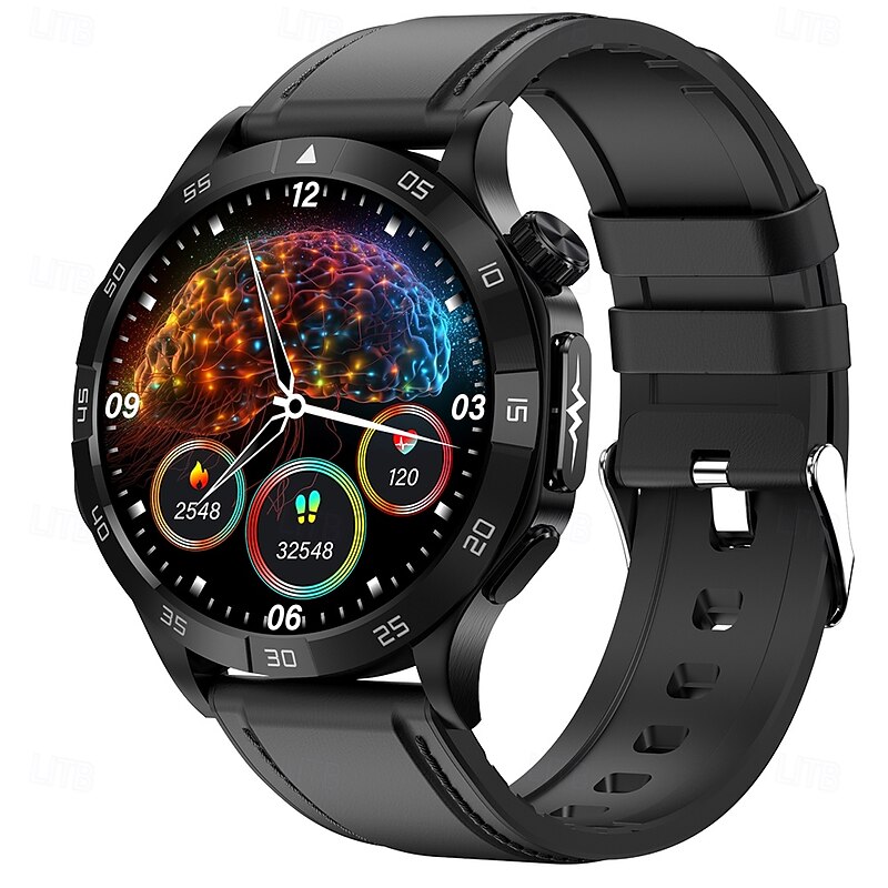 iMosi ET381 Smart Watch 1.43 inch Smartwatch Fitness Running Watch Bluetooth ECG+PPG Temperature Monitoring Pedometer Compatible with Android iOS Women Men Hands-Free Calls Waterproof Media Control2