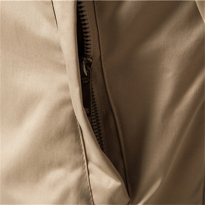 Men's Lightweight Jacket Bomber Jacket Sports Outdoor Casual Daily Windbreaker Zipper Spring &  Fall Color Block Casual Regular Camel Black Green Khaki Dark Blue Jacket3