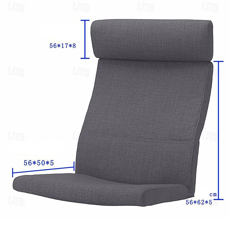 100% Cotton Chair Cushion Cover Solid Color Quilted Cotton with Pillowcase POcover LITB PRIME cover4