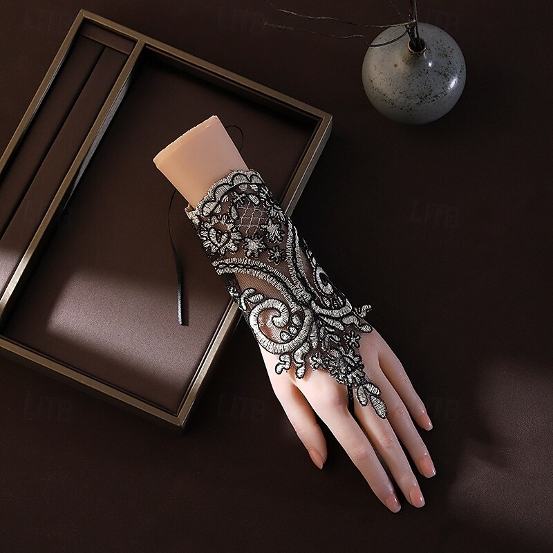 Bracelet Wrist Cuffs Gloves Punk & Gothic Steampunk Lace For Cosplay Halloween Carnival Women's Costume Jewelry Fashion Jewelry2