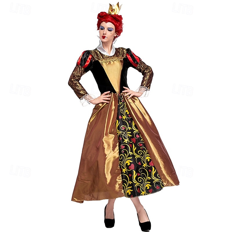 Alice in Wonderland Queen of Hearts Venom Red Queen Halloween Group Family Costumes Kid's Adults' Women's Girls' Performance Party Halloween Carnival Easy Carnival Costume4