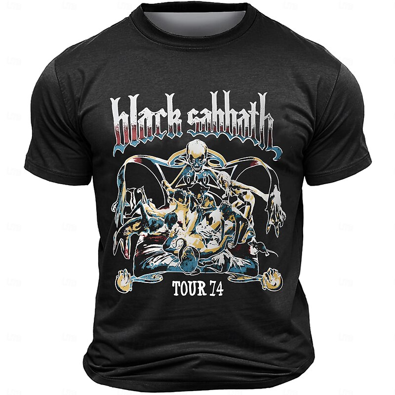 Men's Cool Skulls T Shirt Short Sleeve T shirt 3D Print Crew Neck Shirt Fashion Horror Athleisure Street Sports Outdoor Black Summer Spring Clothing Apparel S M L XL XXL XXXL