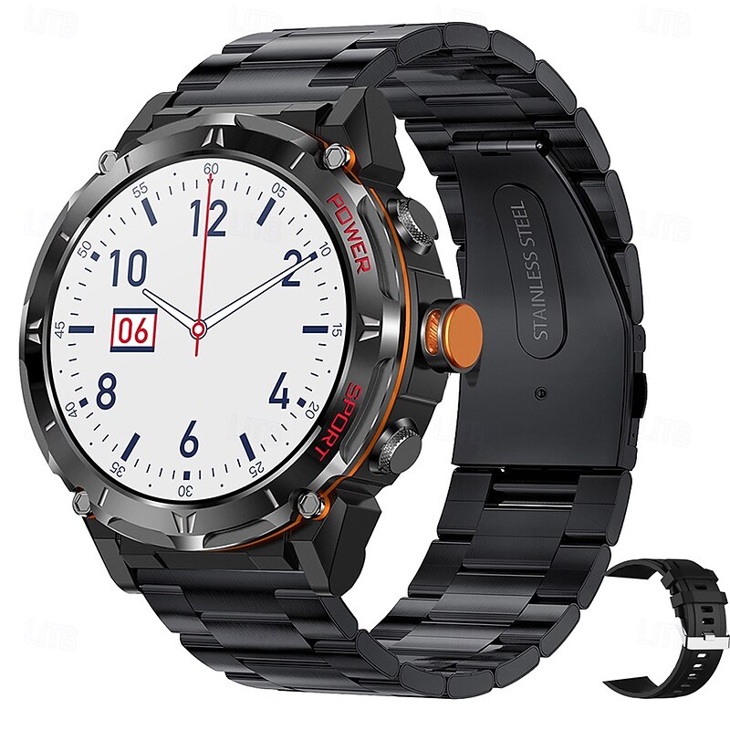 iMosi Y8 Smart Watch 1.43 inch Smartwatch Fitness Running Watch Bluetooth Pedometer Call Reminder Activity Tracker Compatible with Android iOS Men GPS Long Standby Hands-Free Calls IP 67 52mm Watch2