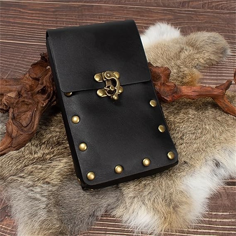 Medieval Renaissance Waist Belt Fancy Dress Men's Women's Celtic Pirate Halloween Carnival Performance LARP Adults' Belt Sscabbard Magic Bottle4