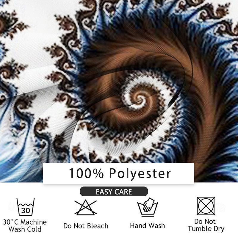 Men's Geometric Long Sleeve Turndown Business Casual Horror Party Evening Wear Daily Buttons 3D Print Multi Pocket3