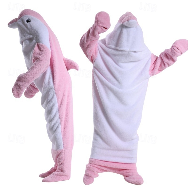 Couples Dolphin Halloween Group Family Costumes Sleeping Bag Kid's Adults' Unisex Funny Costume Party Home Wear Halloween Carnival Easy Halloween Costumes4