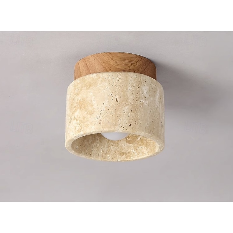 LED Ceiling Lights Warm White 1-Light Japanese Wabi Sabi Hotel Lobby Corridor Close to Ceiling Lighting Creative Restaurant Room Balcony Ceiling Lamp Fixtures 100-265V4