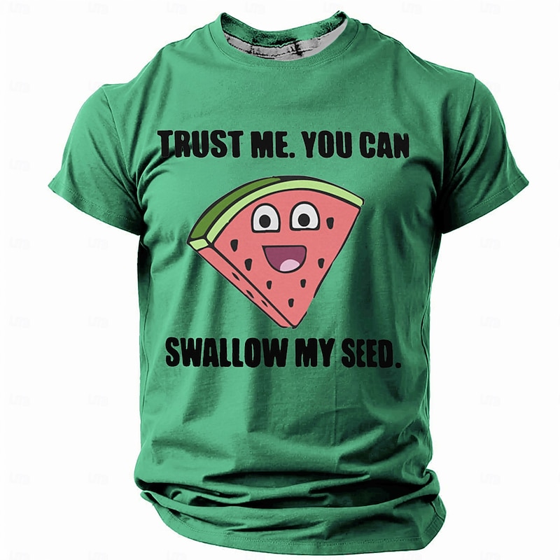 Men's Adult Humor Funny Slang T shirt Short Sleeve T shirt 3D Print Crew Neck Shirt Retro Vintage Casual Street Style Sports Outdoor Holiday Going out Beige Grey Brown Green Spring & Summer Clothing4