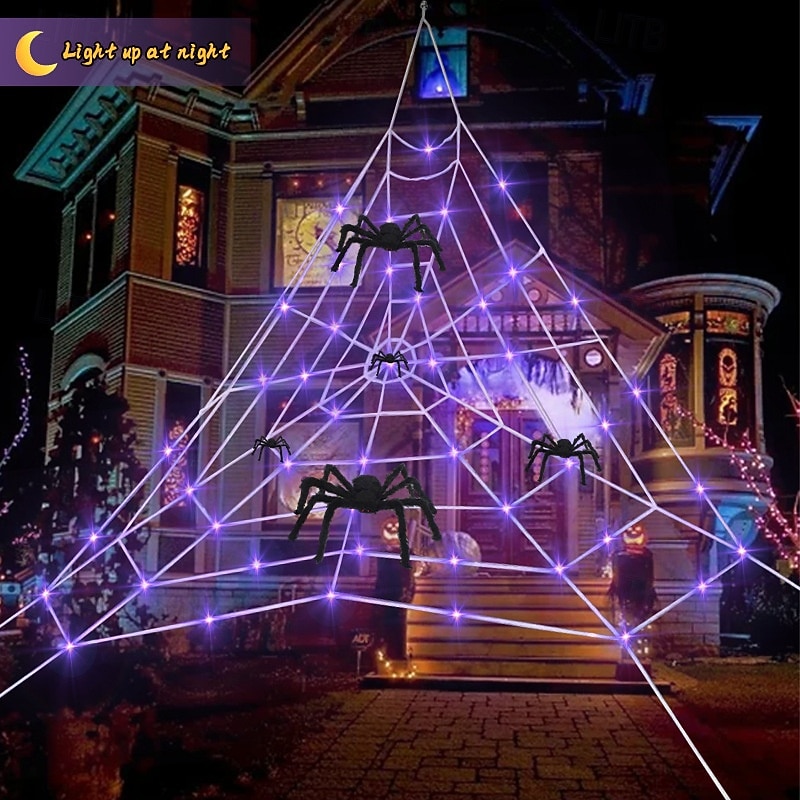 5*4.8M LED Pentagram Star String Lights USB Powered Halloween Christmas Decoration Lights for Garden Camping Tent Atmospher Props.3
