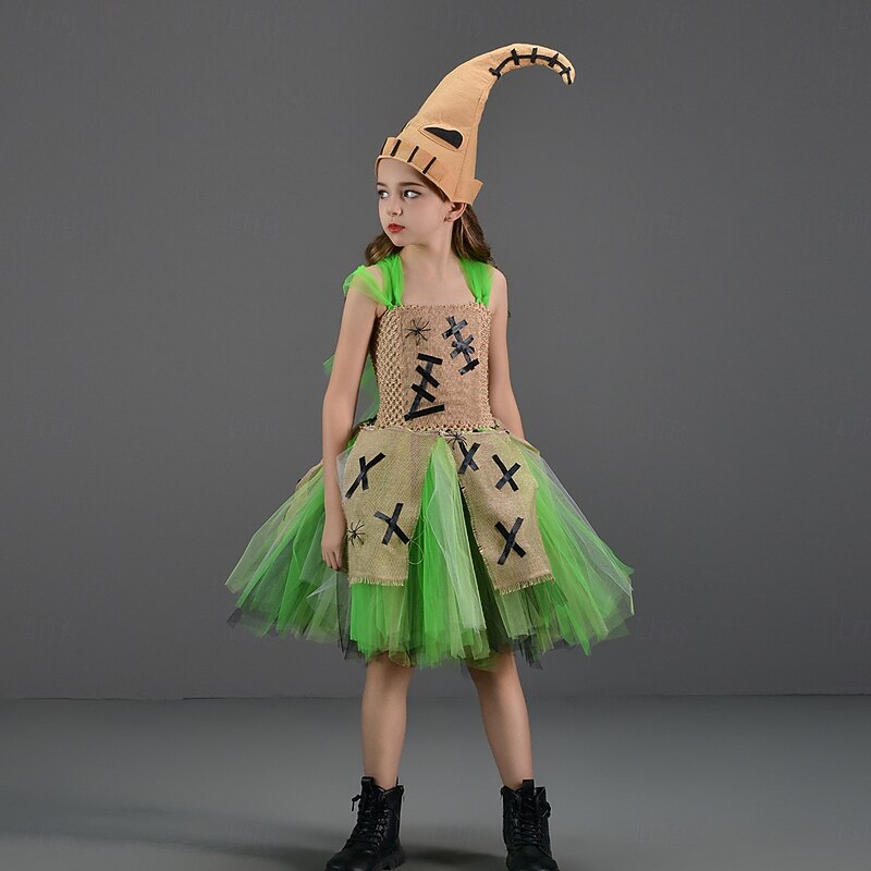 Oogie Boogie Halloween Costume Tutu The Nightmare Before Christmas Dress Up Kid's Girls' Christmas Children's Day Party Easy Halloween Costumes Dress Up3